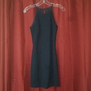 Sleeveless Navy Blue Cocktail Dress